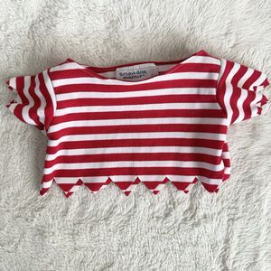 Build A Bear Workshop Vintage Red Striped Pirate Shirt Clothes Accessory